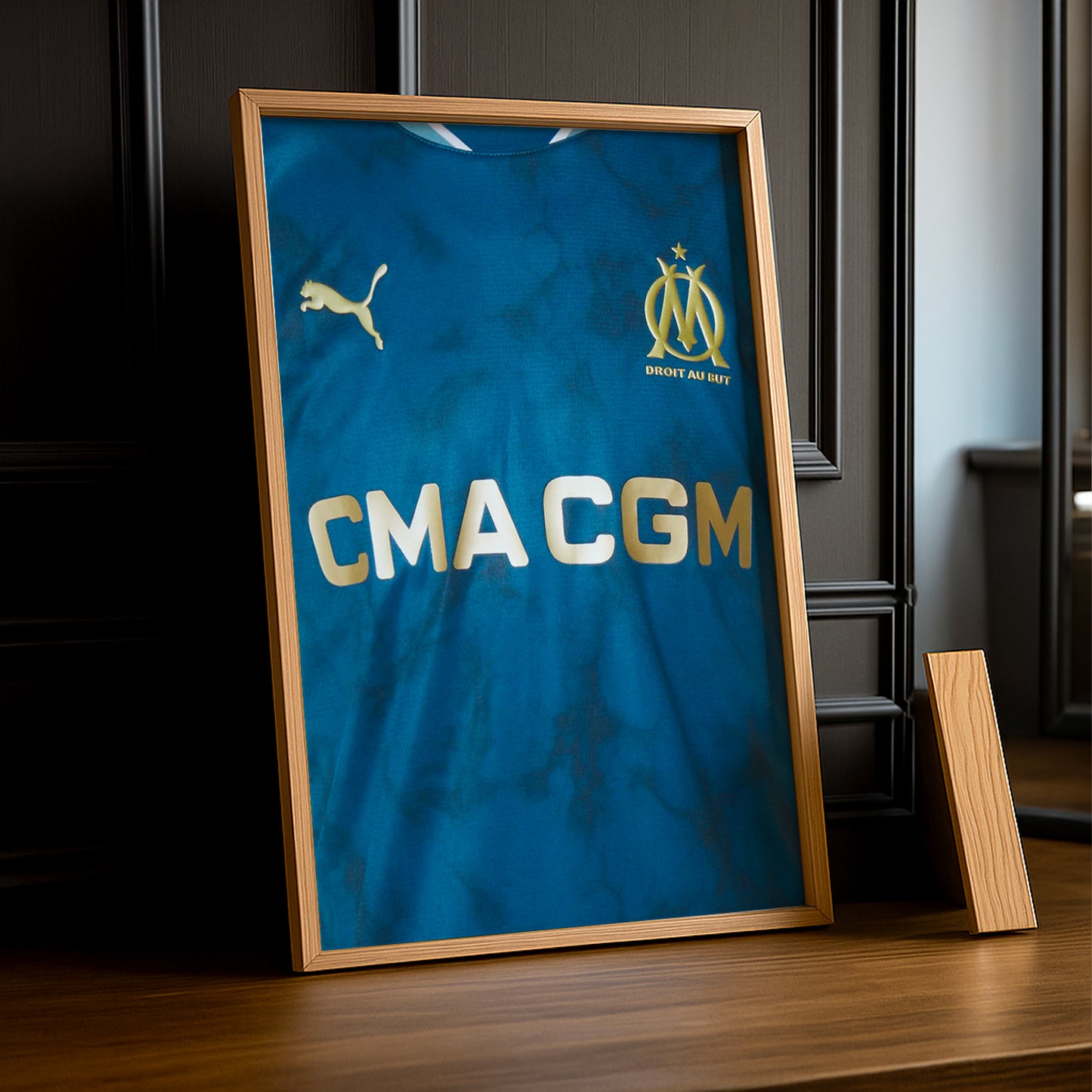 Cadre photo Maillot extérieur Olympique de Marseille