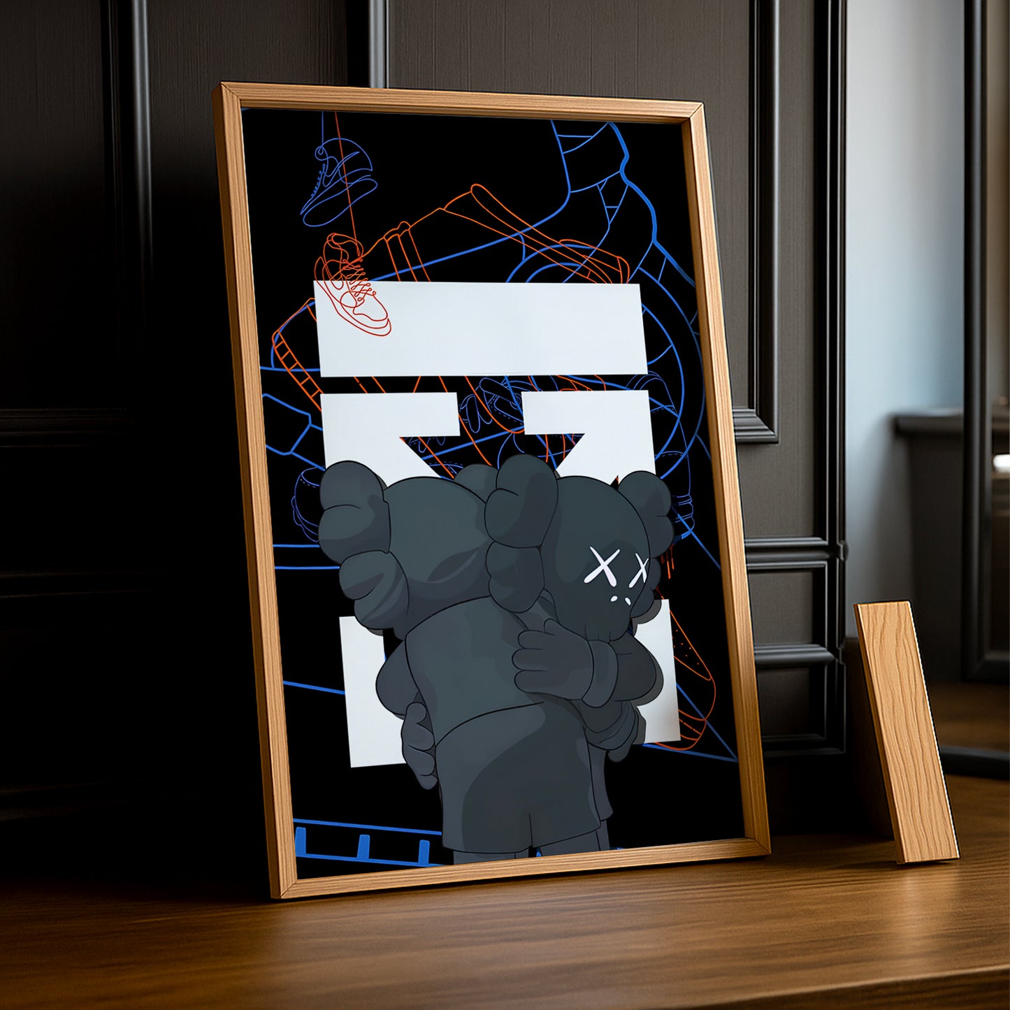 Cadre photo Off-White x Kaws