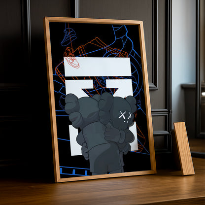 Cadre photo Off-White x Kaws