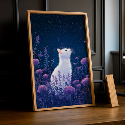 Cadre Photo Chat - White cat