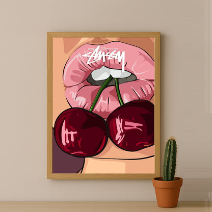 Cadre photo Stussy - Cherry Lips