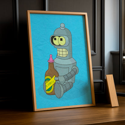 Cadre Photo Futurama - Bender Biberon