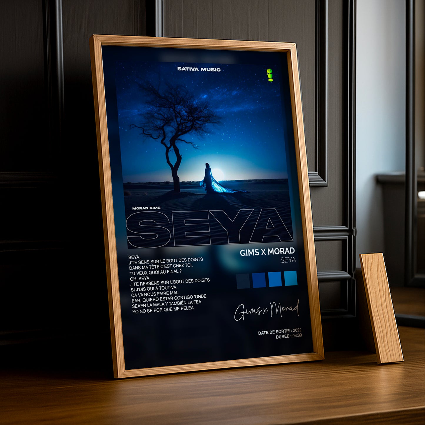 Cadre photo Titre Musicaux - Seya de Gims x Morad