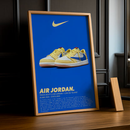 Cadre photo Travis Scott x Air Jordan 1 Low OG Elkins