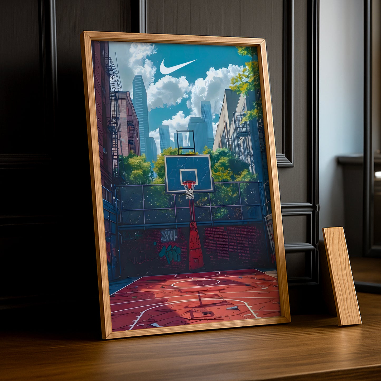 Cadre photo Terrain Basketball Nike