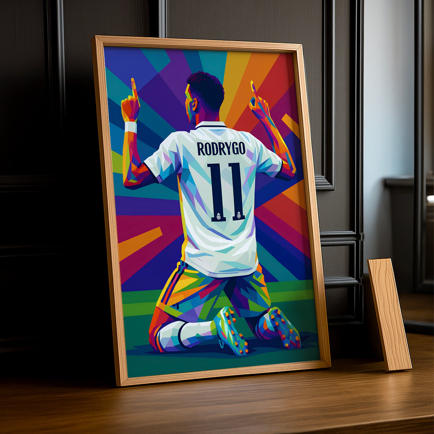 Cadre Photo Rodrygo Real Madrid – Affiche HD Encadrée Papier Premium