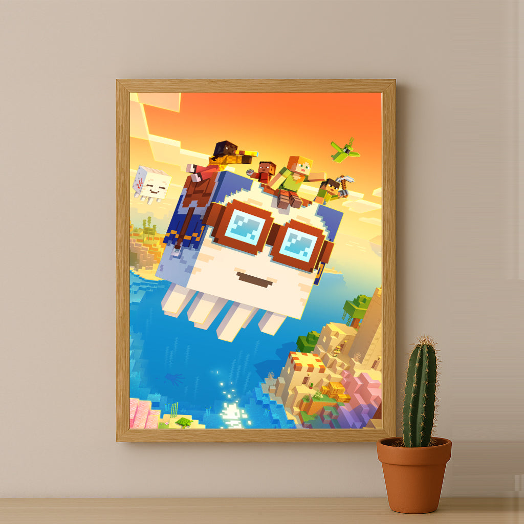 Cadre photo Minecraft - A la poursuite des cieux