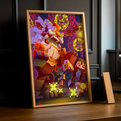 Cadre photo Minecraft - Nouvel an Lunaire