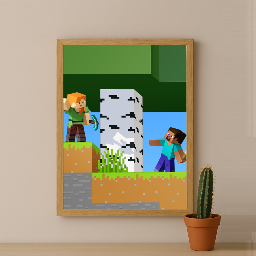 Cadre photo Minecraft - 15 e anniversaire