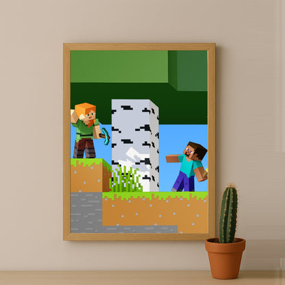 Cadre photo Minecraft - 15 e anniversaire