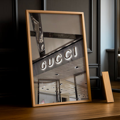 Cadre Photo Gucci - Devanture Argentée
