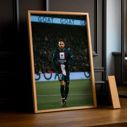 Poster encadrée Paris Saint-Germain - Neymar Junior
