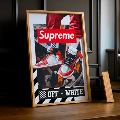 Cadre photo Off-White x Supreme