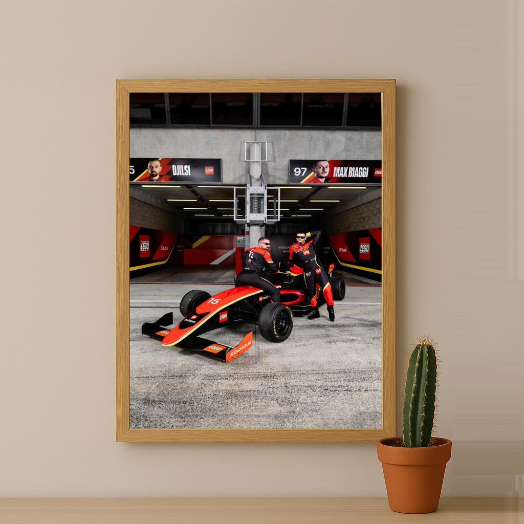 Poster encadrée GP Explorer - Écurie Lego Djilsi x Max Biaggi