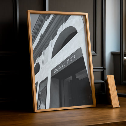 Cadre photo Louis Vuitton devanture Paris