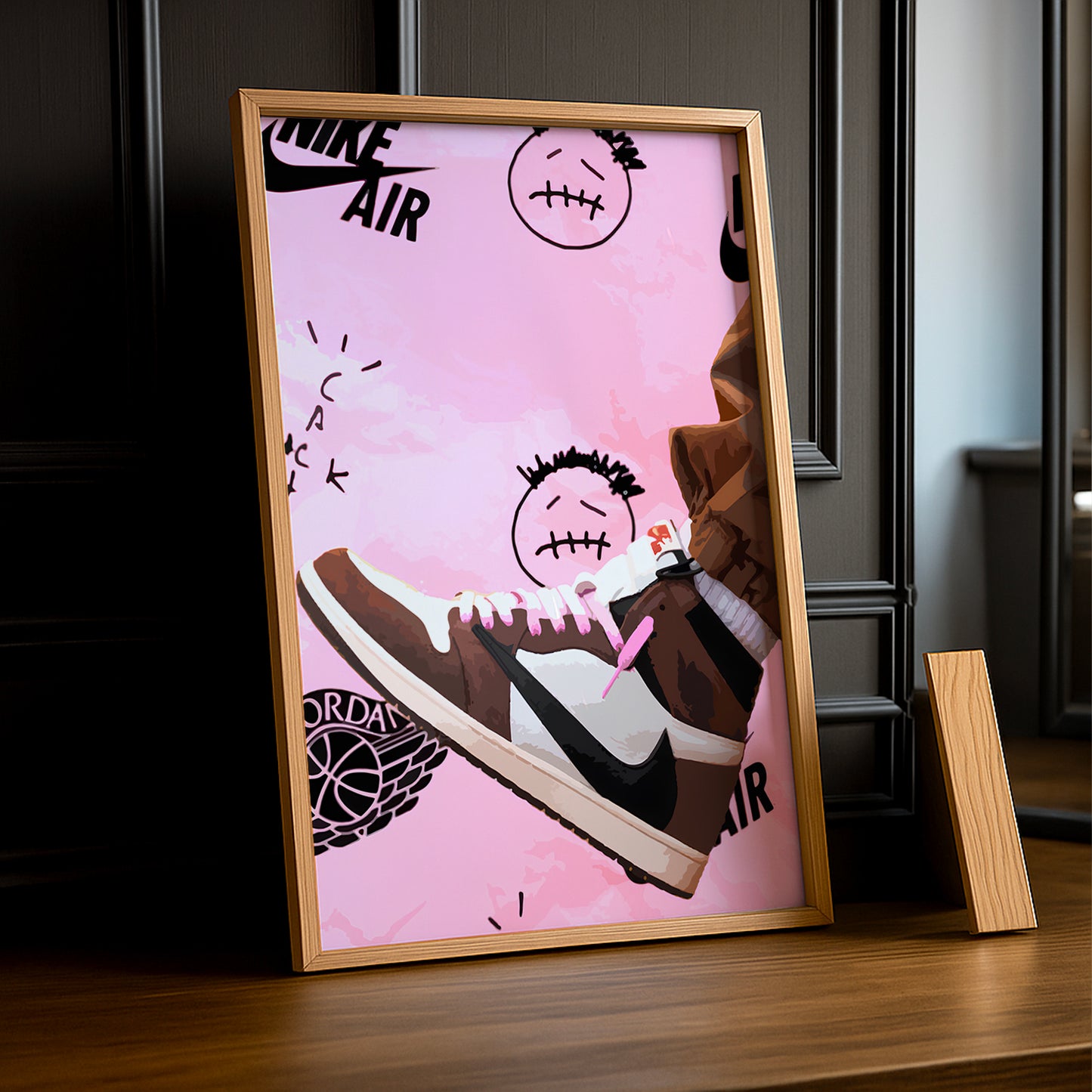 Cadre photo Air Jordan 1 x Travis Scott