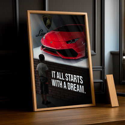 Cadre Photo Motivation - Lamborghini