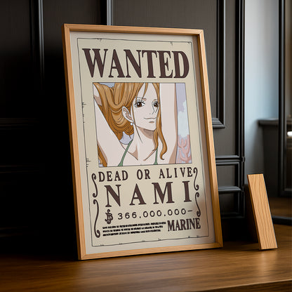 Cadre photo One Piece - Wanted Nami