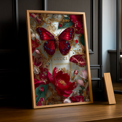 Cadre Photo Gucci - Papillons Illustration