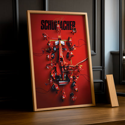Cadre photo Michael Schumacher Formule 1
