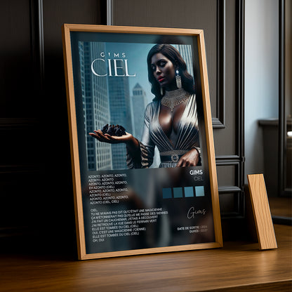 Cadre photo Titre Musicaux - Ciel de Gims