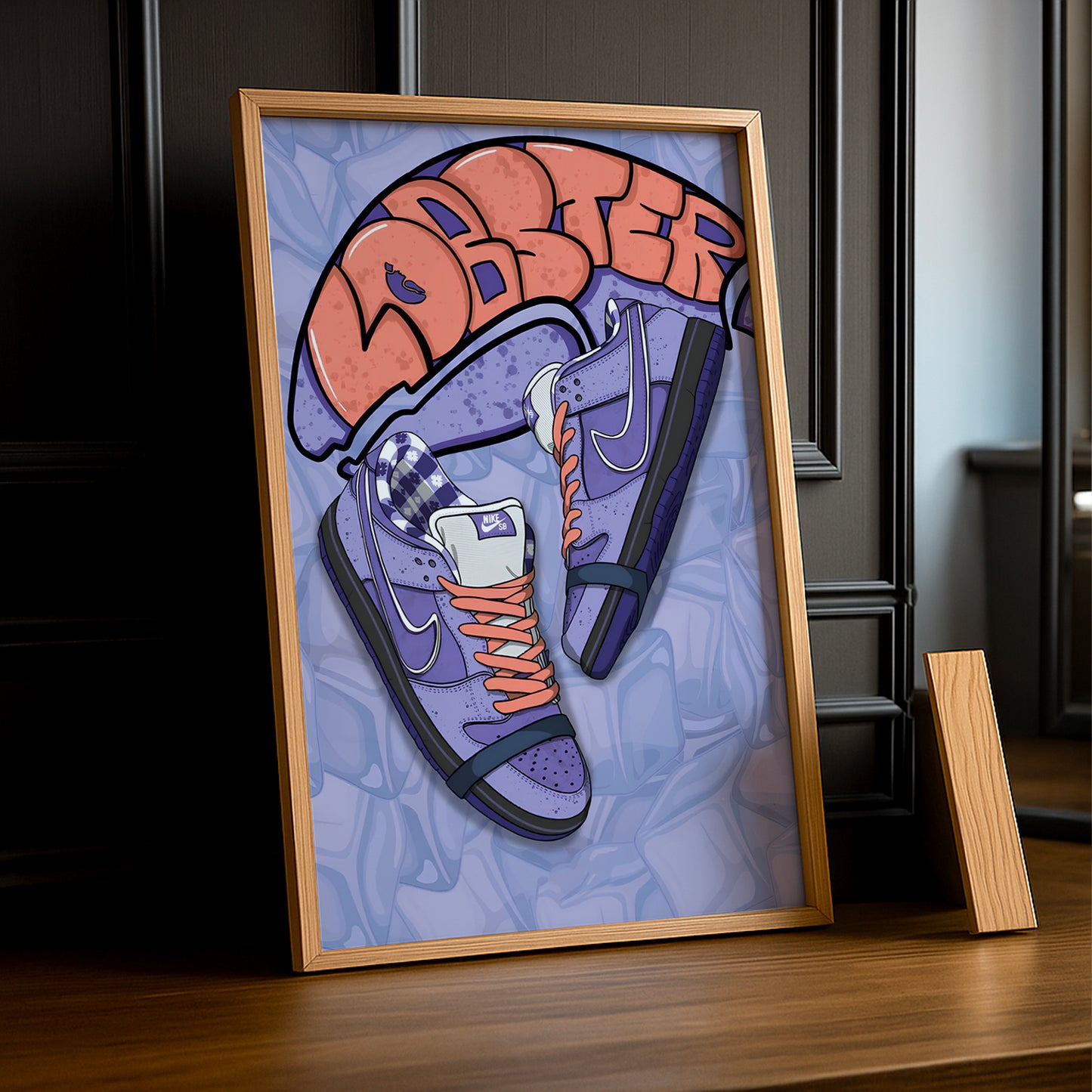 Poster Nike Dunk Lobster purple