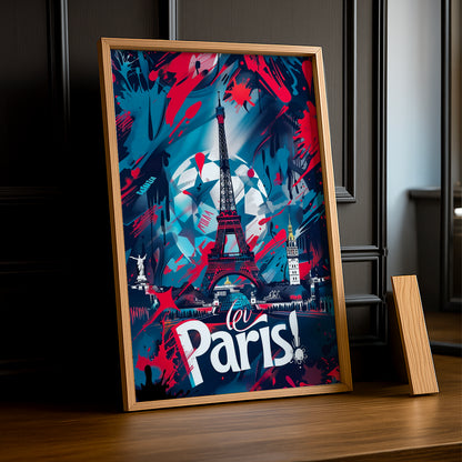 Poster Paris Saint-Germain illustration