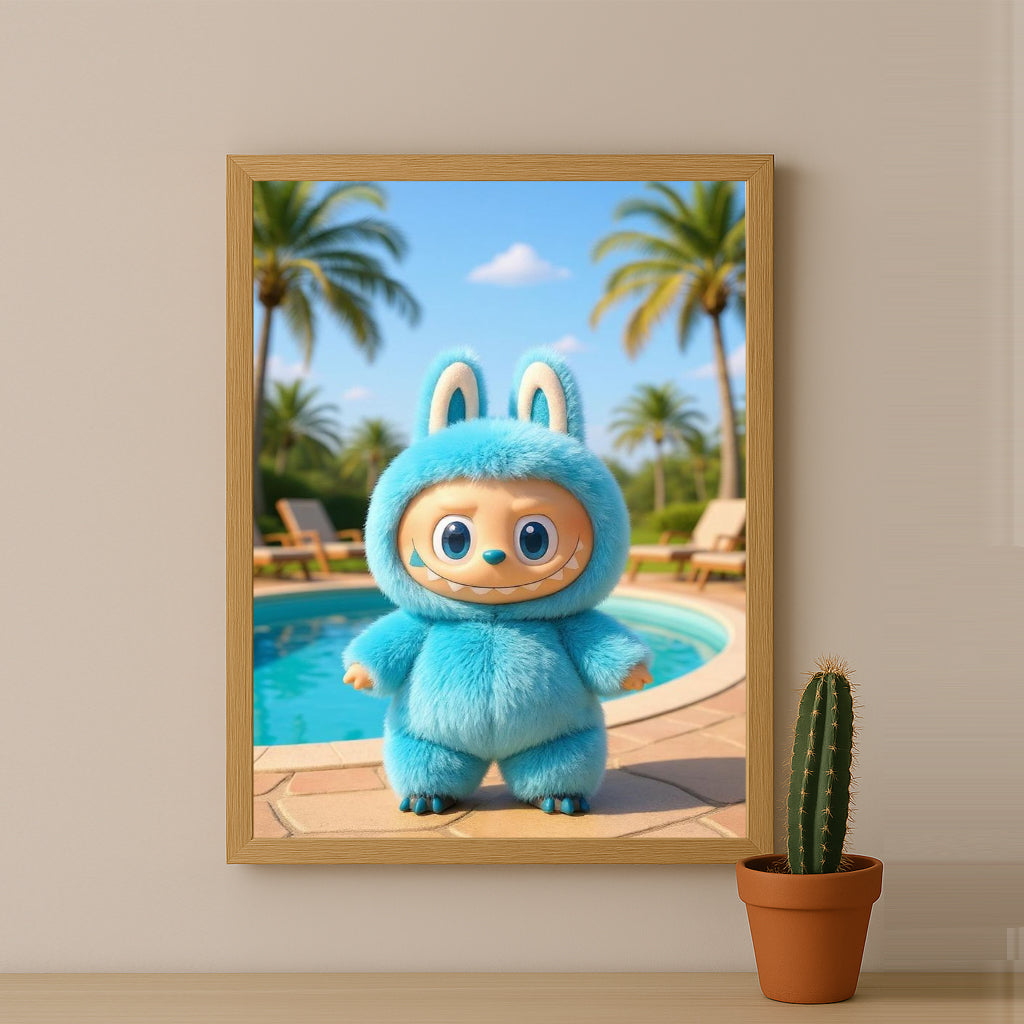 Poster Labubu - Piscine