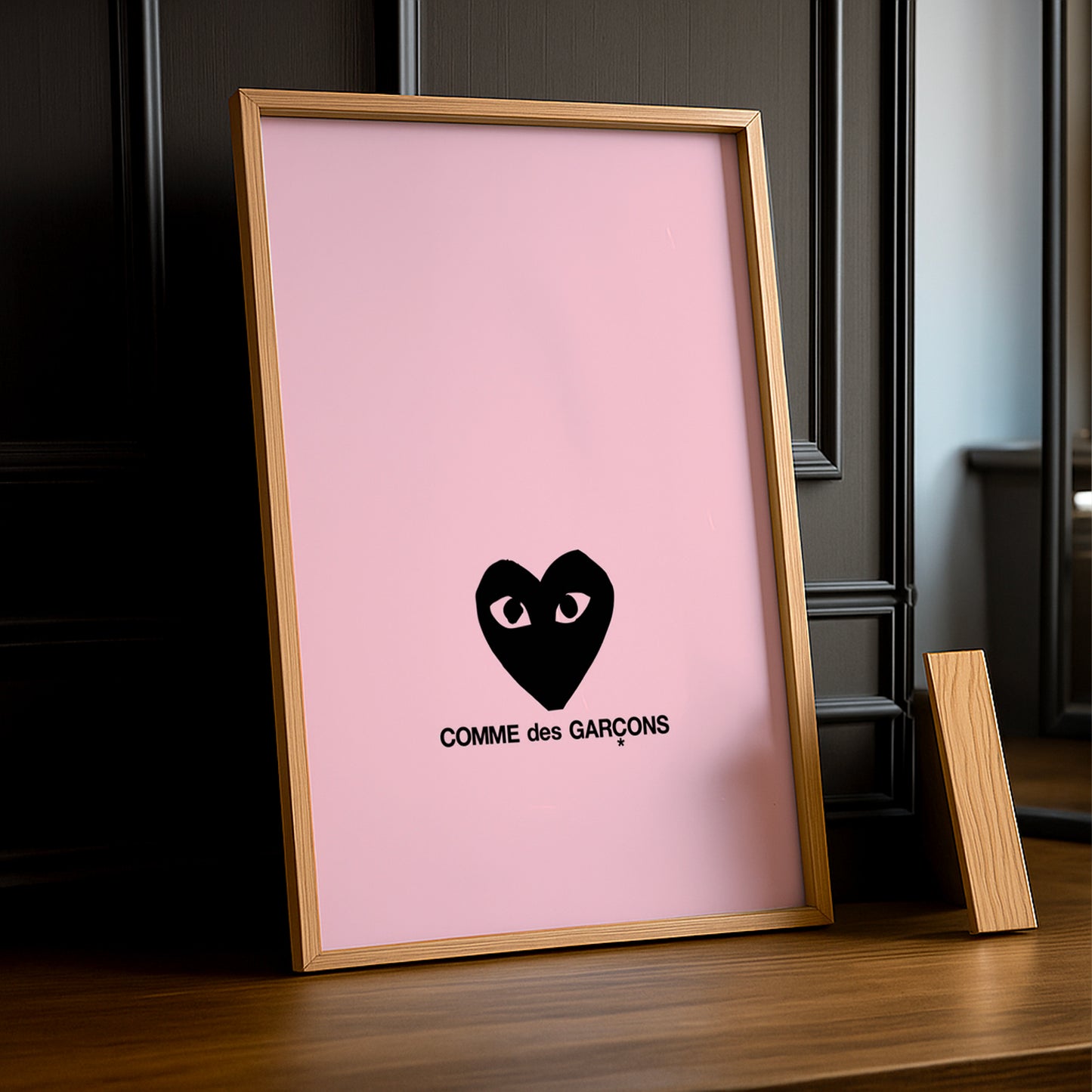 Cadre photo Comme Des Garçons coeur noir