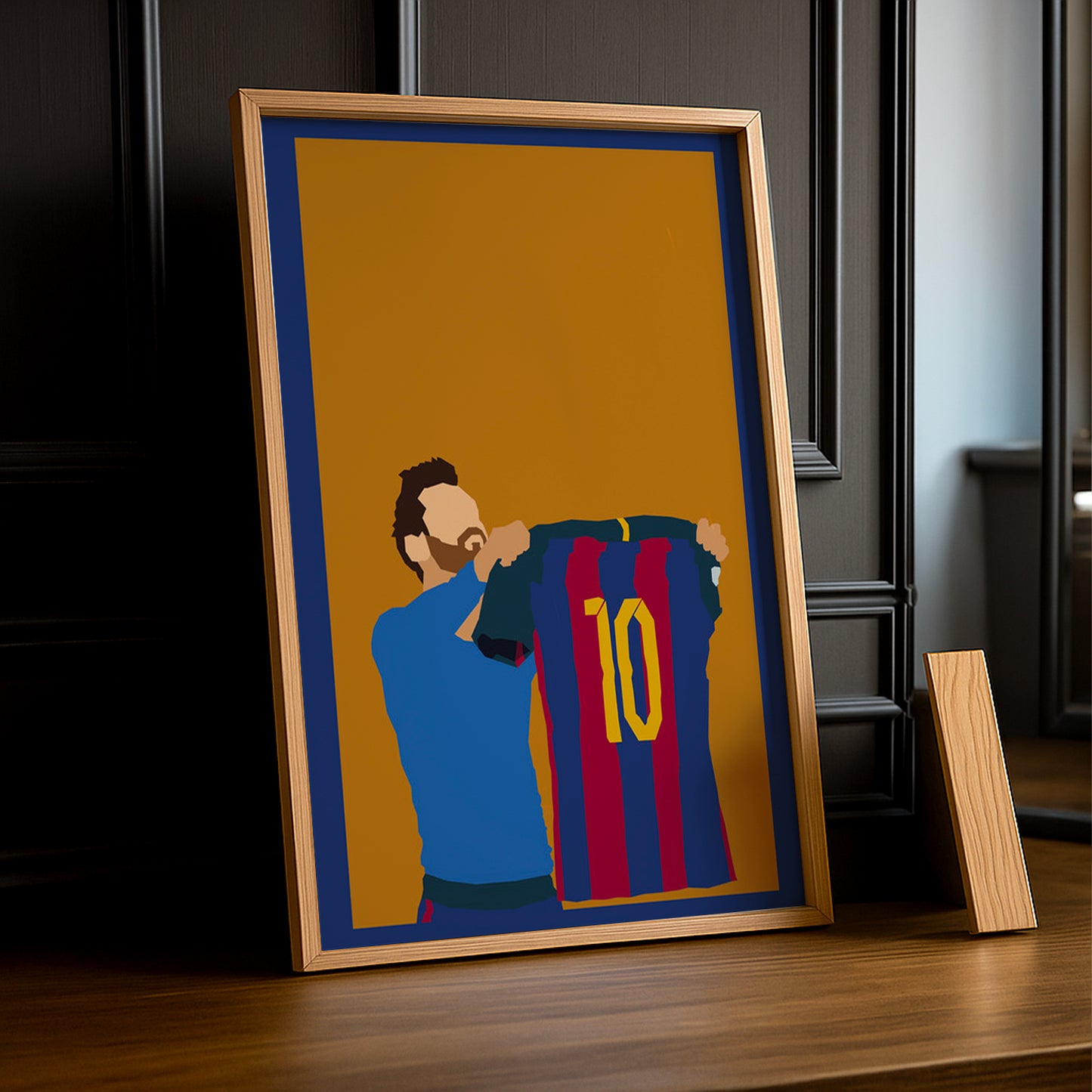 Cadre Photo FC Barcelone - Illustration de Messi