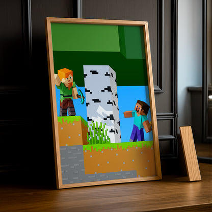 Cadre photo Minecraft - 15 e anniversaire