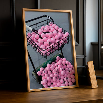 Poster Photo Tennis - Balle Rose