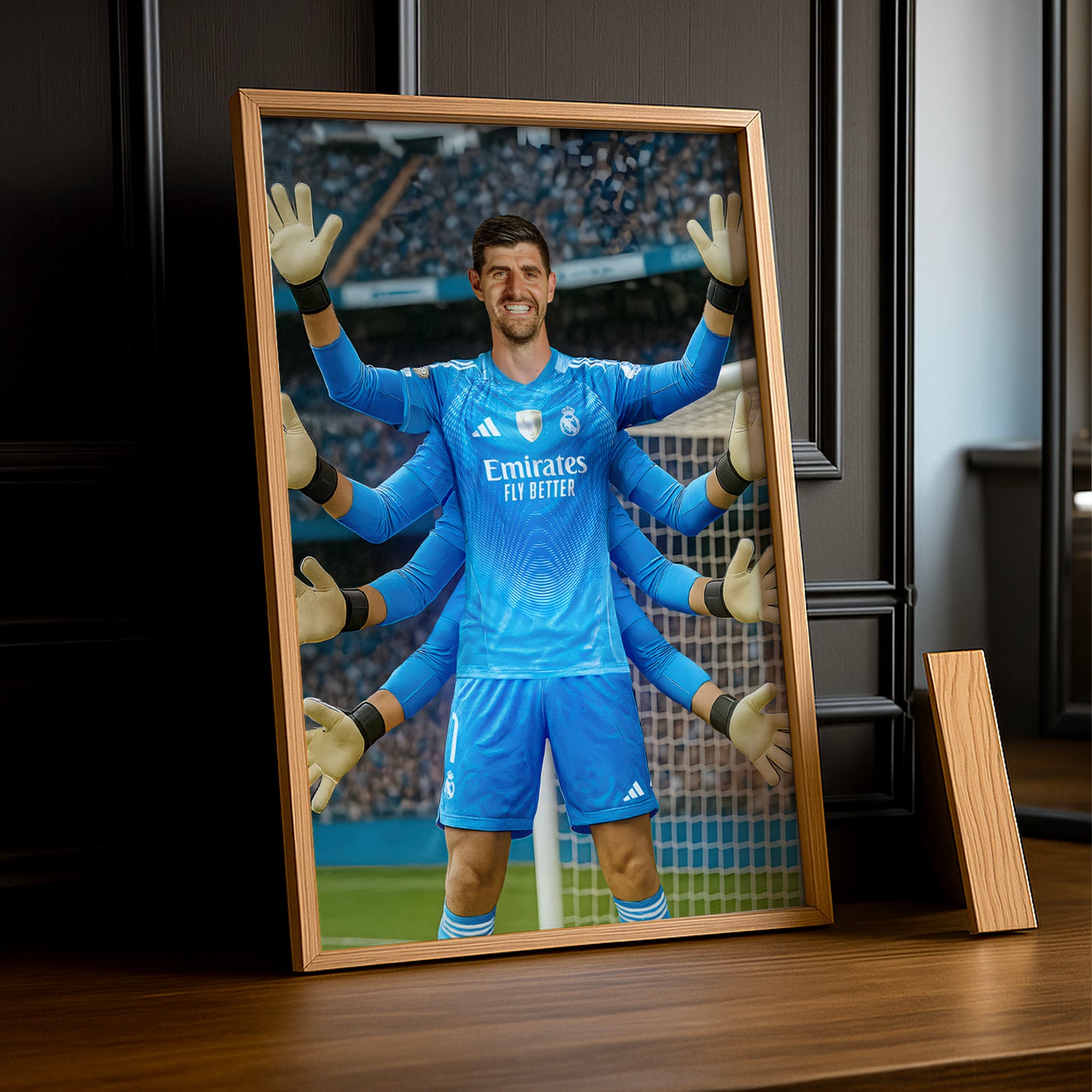 Cadre Photo Thibaut Courtois Real Madrid – Affiche HD Encadrée Papier Premium