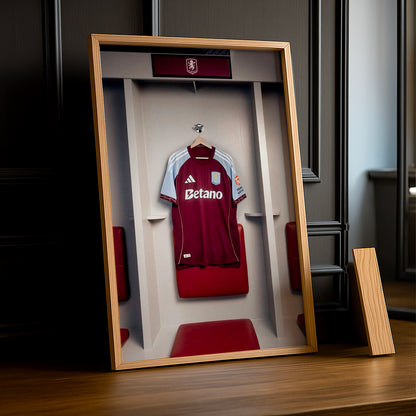 Cadre photo - Maillot Aston Villa 25-26