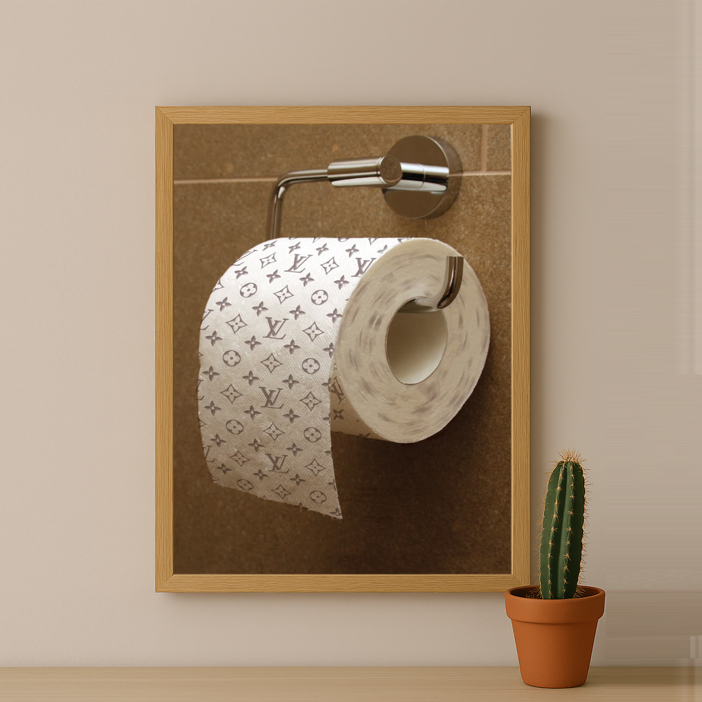 Cadre photo Louis Vuitton papier toilette