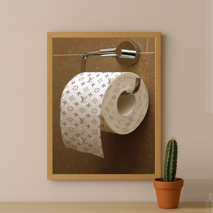 Cadre photo Louis Vuitton papier toilette