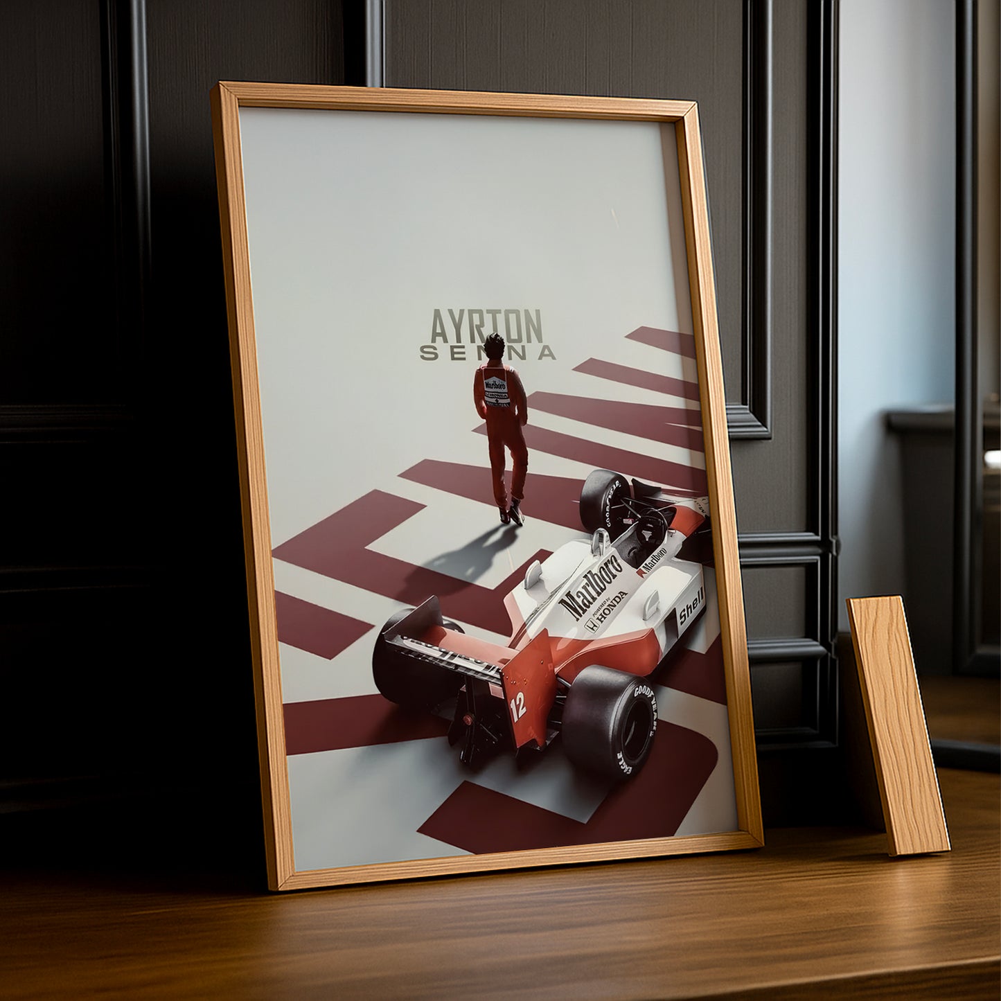 Poster encadrée Formule 1 - Ayrton Senna