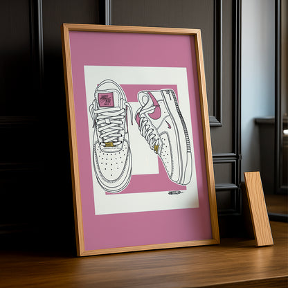 Cadre Photo Nike - Air Force 1 Rose