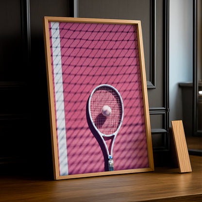 Cadre photo Tennis - Aesthetic Pink