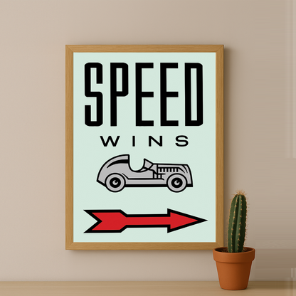 Speed Wins Monopoly - Cadre photo