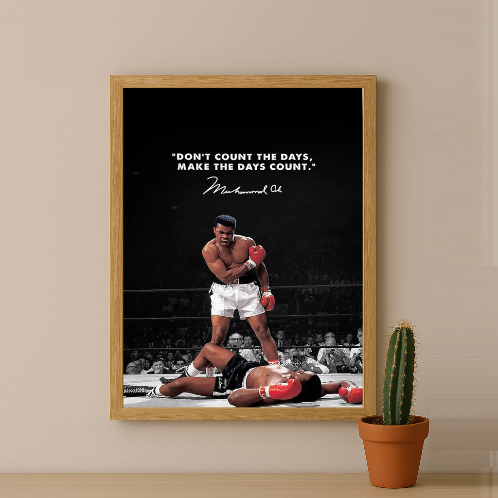Cadre photo Motivation - Mohammed Ali Citation