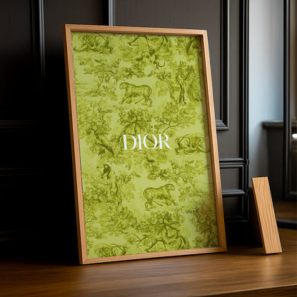 Cadre photo Dior Jaune Dessin