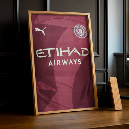 Cadre photo Maillot de Manchester City Third