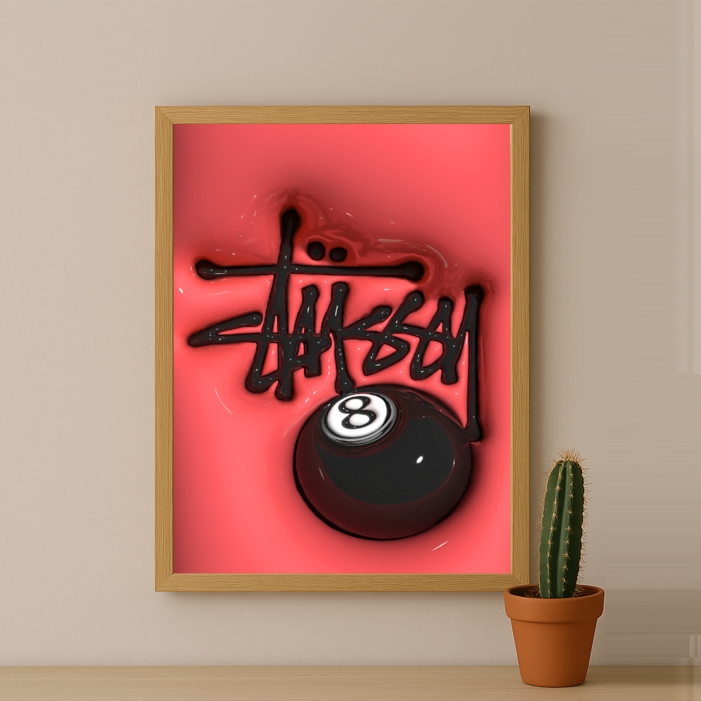 Cadre photo Stüssy - 3D Rouge
