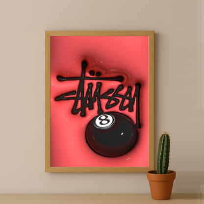 Cadre photo Stüssy - 3D Rouge