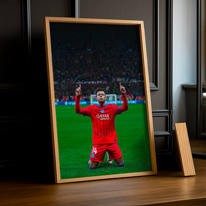 Cadre Photo Paris Saint-Germain - Désiré Doué Célébration