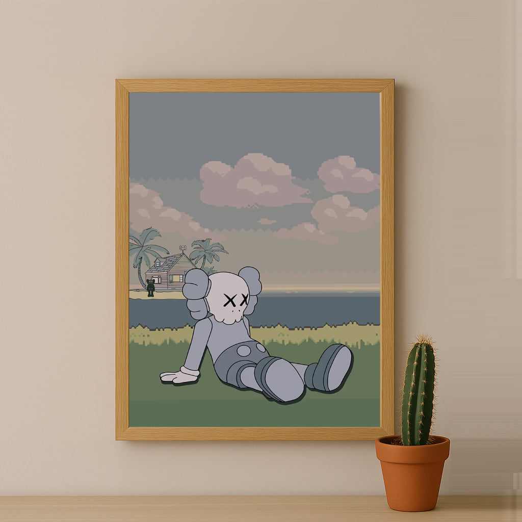 Cadre photo Kaws - Savane