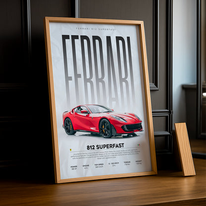 Cadre photo Ferrari 812 Superfast