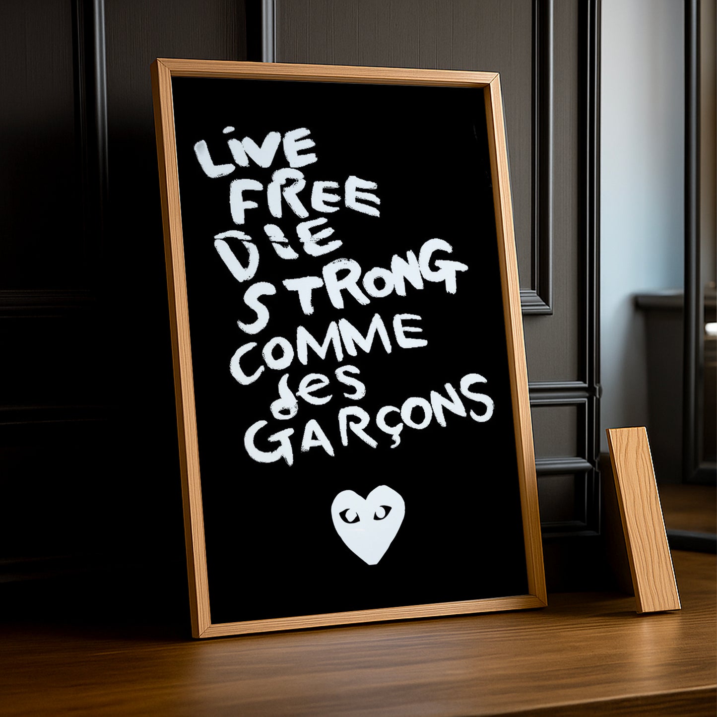 Poster Comme Des Garçons - Live Free