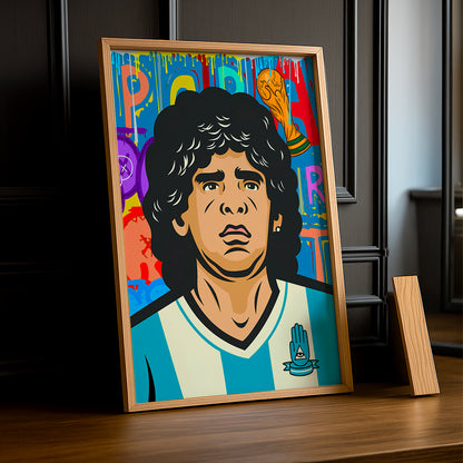 Cadre Photo Footballeur - Maradonna